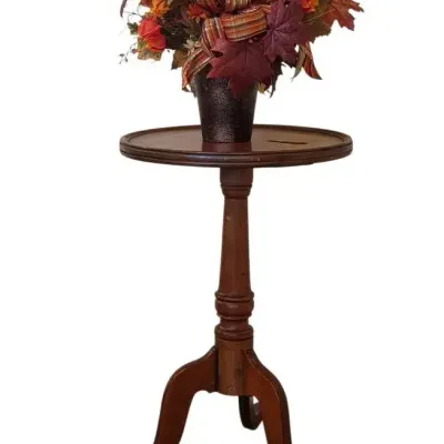 Vintage Queen Anne Style Wooden Tripod Table