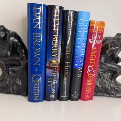 ‘The Thinker’ Bookends W/ Some Great Reads