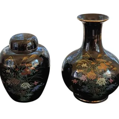 Andrea By Sadek Porcelain Ginger Jar And Vase