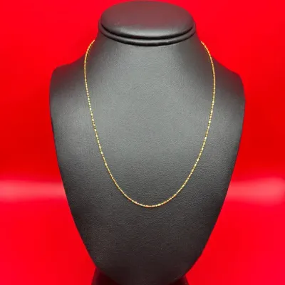 14K Yellow Gold 18” Dainty Necklace