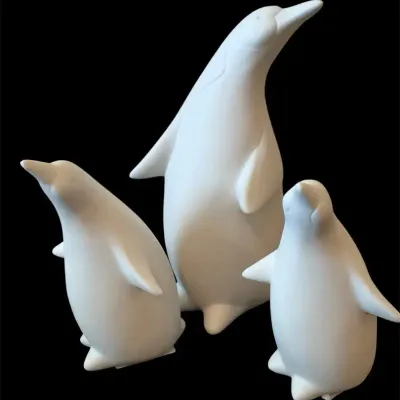 Three Ceramic Penguins