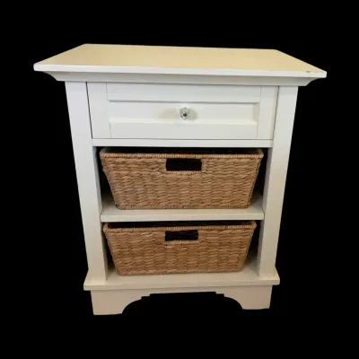 Pottery Barn Nightstand w/ Baskets