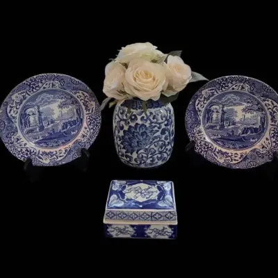 Spode And Like Blue And White Decor Pieces