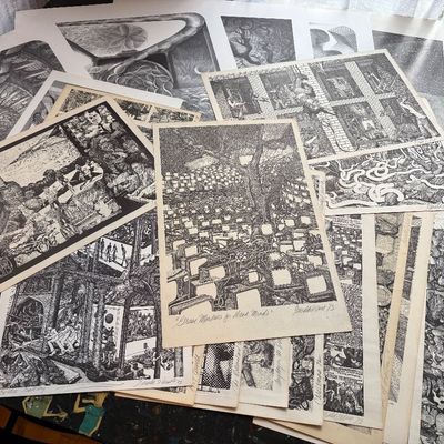 Signed and numbered lithographs by Gerald Wise (1941-2021). Gerald Wise was a noted artist, known for his highly detailed surreal Escher...