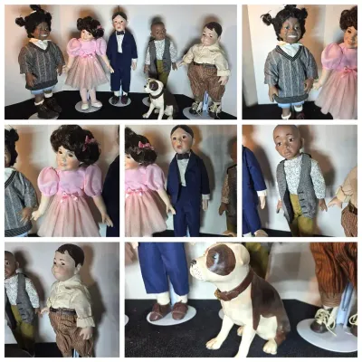 Little Rascals Gang Porcelain Vintage Dolls King World