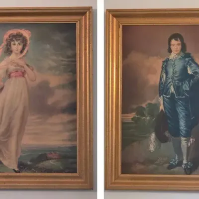 The Blue Boy & Pinkie Framed Prints By Thomas Gainsborough & Thomas Lawrence 