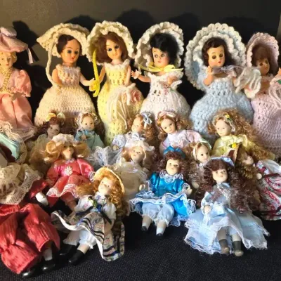 Lot of Little Dolls Vintage Toys