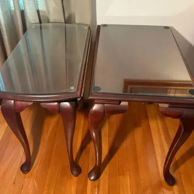Pair of Queen Anne Style Side Tables