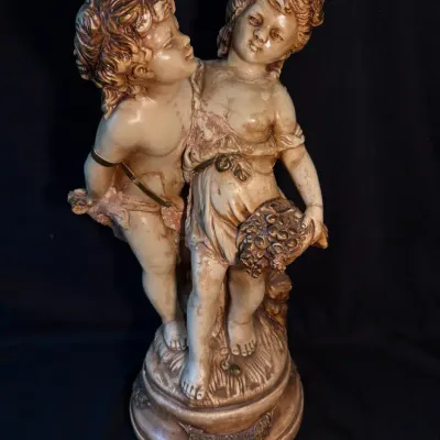 Vintage Mid-Century Marwal Chalkware Statue 
