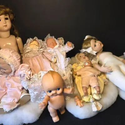 Vintage Dolls, Kewpie, Baby Dolls, Gorham