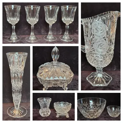 Lot of Cut Glass & Crystal