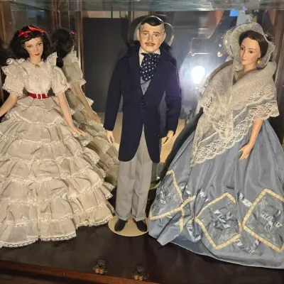 3 Large Gone With The Wind Porcelain Dolls 
