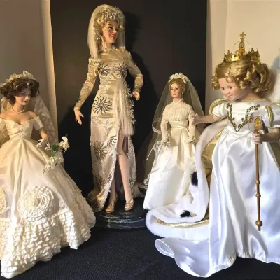 Heirloom Dolls: Marilyn Monroe, Grace Kelly, Shirley Temple, Jackie Kennedy 