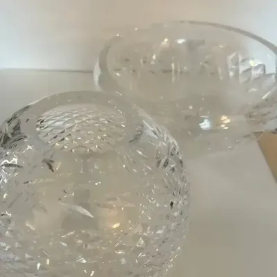 Waterford Crystal Glandore Rose Bowl  and serving bowl
