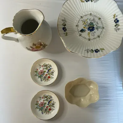 Vintage Serveware-Belleek-Royal Tara-Schumann-John Ansley And Sons