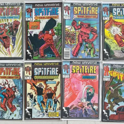 Marvel Comics Group New Universe Codename Spitfire 1-6 1986 And 8 & 10 1987