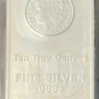 10 Troy Ounce .999 Fine Silver USA Bar