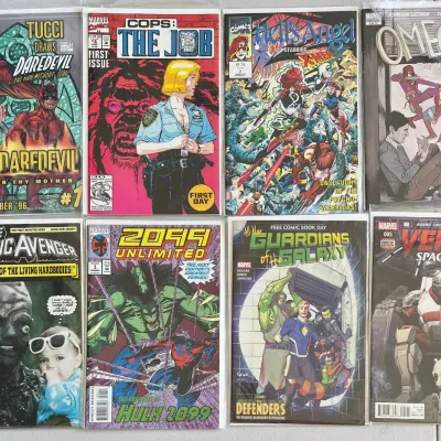 (8) Marvel Comics - Toxic Avengers, Hell's Angel, Guardians Of The Galaxy, Venom Space Knight