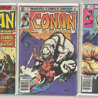 Marvel Comics Group Conan The Barbarian 1979 106, 1981 126 And 127