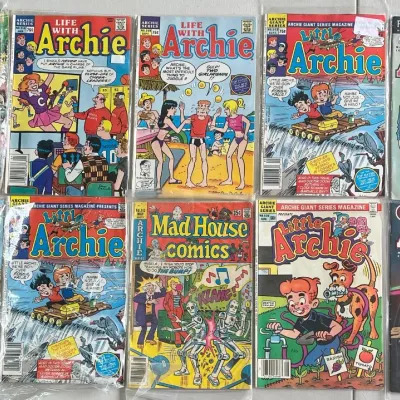 (10) Vintage To Present Archie Comics Group - Life With Archie, Little Archie, And Mad House