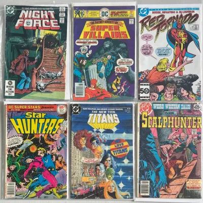 
(6) 1980's DC Comics - Night Force, The New Teen Titans, Star Hunters, Red Tornado, Weird Western Tales