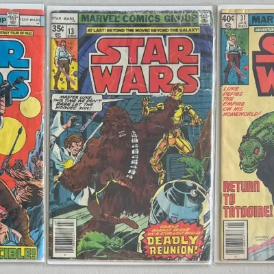 
Marvel Comics Group Star Wars 1978 17, 1978 13, And 1979 40 (as Is)