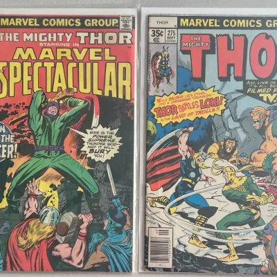 
Marvel Comics Group The Mighty Thor 1978 275 And 1975 19 Comic Books
