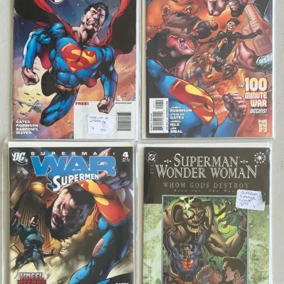 
DC Comics 2010 War Of The Supermen 0, 1, And 4, Wonder Woman 1997