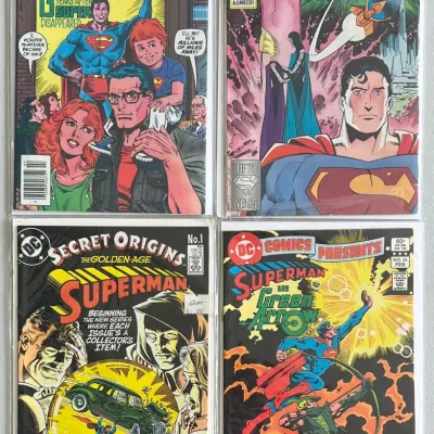 DC Comics Superman 404 1985, 4 1988, 1 1986, 54 1982