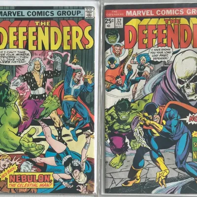 
Marvel Comics Group The Defenders 1976 32 And 34