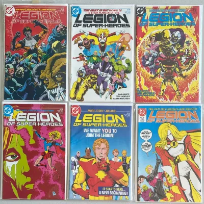 DC Comics Legion Of Super-heroes 1985 And 1986 13-17 And 24