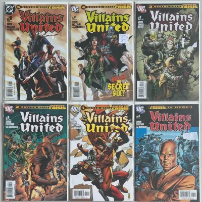 (6) Dc Comics Villains United Complete 6 Part Series 2005