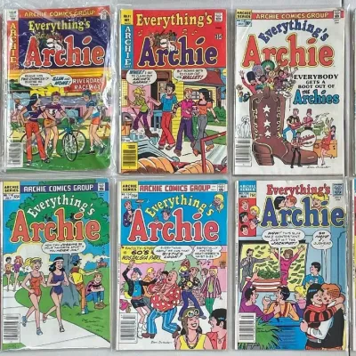 
(10) 1970s & 1980s Everything's Archie Comic Books