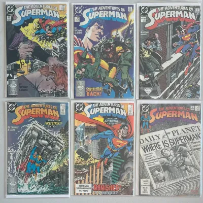 DC Comics The Adventures Of Superman 1988-1989 445, 446, 448-451