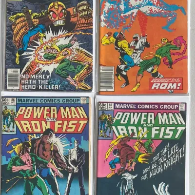 
Marvel Comics Group Power Man And Iron Fist 1978 53, 1981 73, And 1982 86 And 87