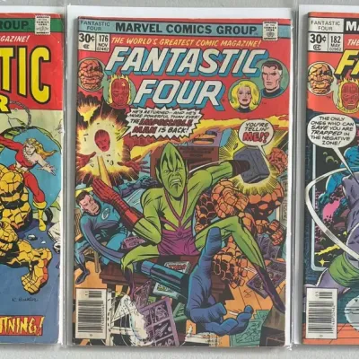 Marvel Comics Group The Fantastic Four 1974 151, 1976 176, And 1977 182