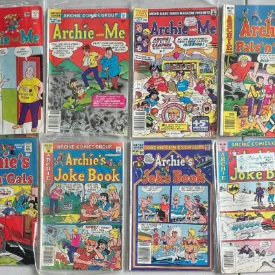 
(12) 1980's Archie Comics Group - Archie's Pals N' Gals Joke Book And Archie And Me