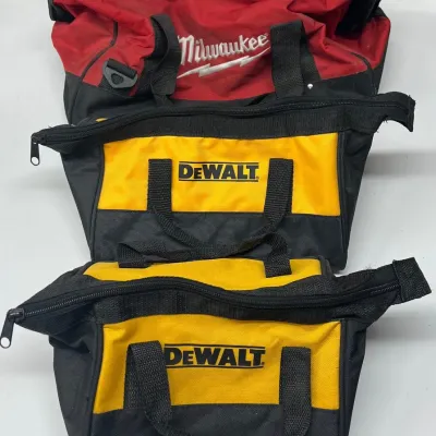 Milwaukee And DeWalt Material Tool Bags