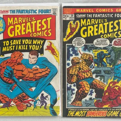 Marvel Comics Group Marvels Greatest Comics The Fantastic Four 1972 39 And 1971 32