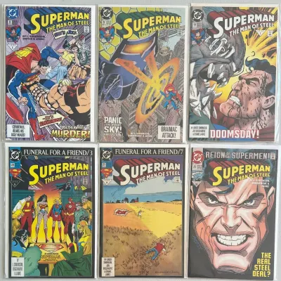 
DC Comics Superman The Man Of Steel 1992 And 1993 8, 9, 19-21, 25