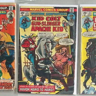 
Marvel Comics Group Kid Colt Outlaw 1975 30, 31, And 33 (as Is)