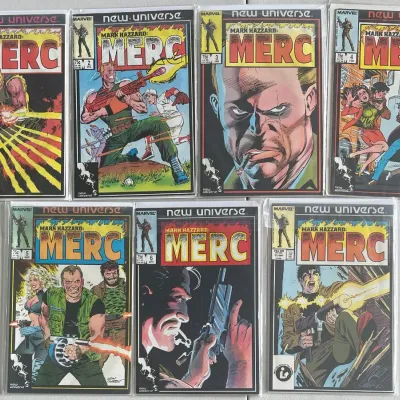 
Marvel Comics Group New Universe Mark Hazard Merc 1986 1-6 And 11 1987