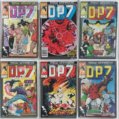 Marvel Comic Group New Universe 1986 1, 2, And 4-7