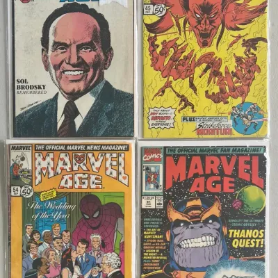 
Marvel Comics Group Marvel Age 1984 22, 1986 45, 1987 54, And 1990 91