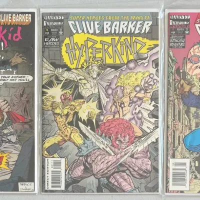 
Marvel Razor Line Comics - Ectokid And Hyperkind 1993 And 94