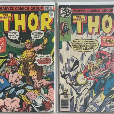 Marvel Comics Group The Mighty Thor 1978 276 And 1979 282