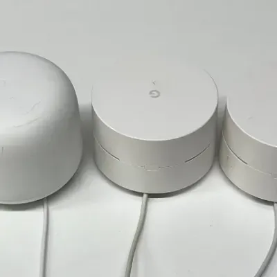 (5) Google Wifi Units With Power Cables