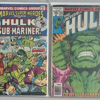 Marvel Comics Group The Incredible Hulk 1974 49 And 1978 225
