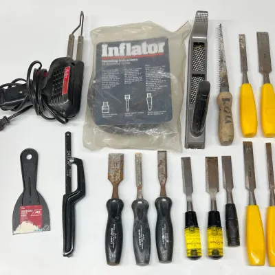 Hand Tools - Craftsman And Buck Bros. Chisels, Welder Soldering Iron, Inflator Kit, And More