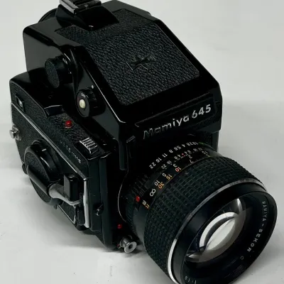 Vintage Mamiya M645 Medium Format Camera + Sekor C 80mm Lens
